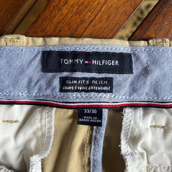 TOMMY HILFIGER Men's Slim-Fit Stretch Chino Pants 33/30 - Picture 4 of 4